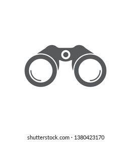Binoculars vector icon illustration design isolated on white