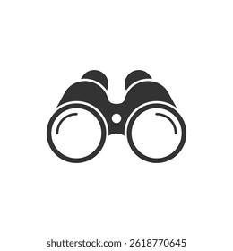 Binoculars vector icon illustration design isolated on white