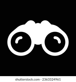 Binoculars vector icon logo design