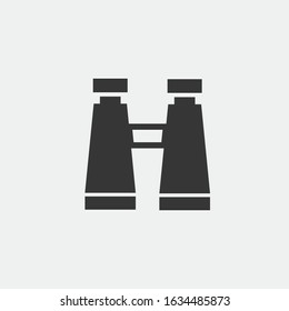 Binoculars vector icon magnifying icon