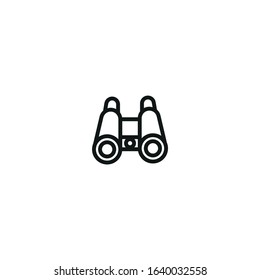 binoculars vector icon on white background