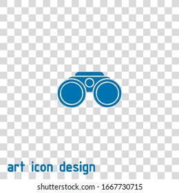 binoculars vector icon on white background
