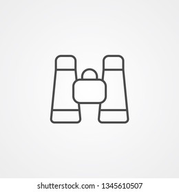 Binoculars vector icon sign symbol