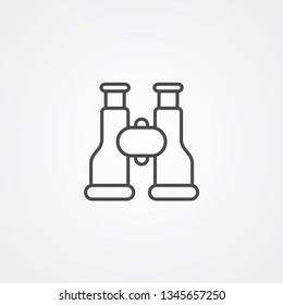 Binoculars vector icon sign symbol