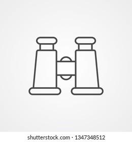 Binoculars vector icon sign symbol