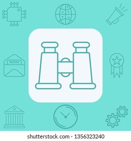 Binoculars vector icon sign symbol