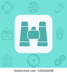 Binoculars vector icon sign symbol