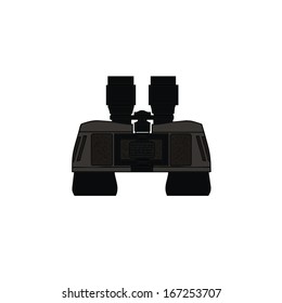 binoculars, vector illustration