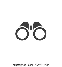 Binoculars vector illustration. Glyph style icon