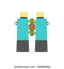 Binoculars. Vector illustration. Isolated on a white background.