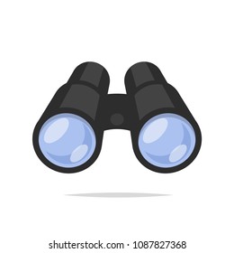 Binoculars vector isolated