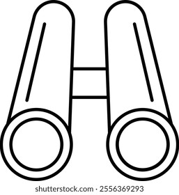 Binoculars Vector Line Icon Design