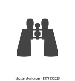 Binoculars vector silhouette icon on a white background