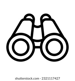 Binoculars Vector Thick Line Icon For Personal And Commercial Use.
