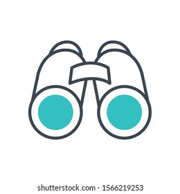 binoculars view accessory isolated icon vector illustration design
