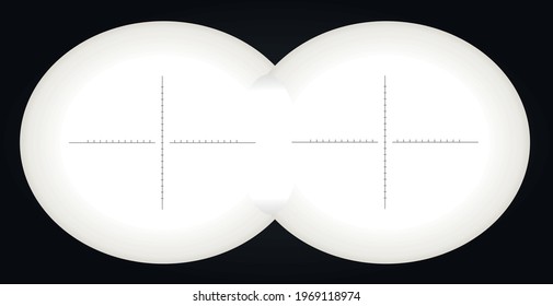 Binoculars view isolated. vector illustration