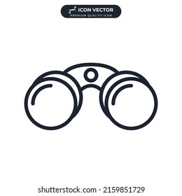 Binoculars vision icon symbol template for graphic and web design collection logo vector illustration