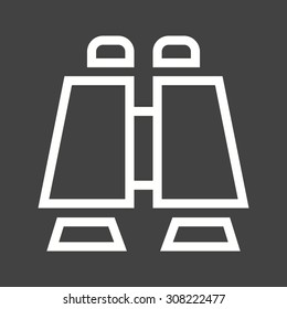 Binoculars, watching, lens icon vector image. Can also be used for military. Suitable for use on web apps, mobile apps and print media.
