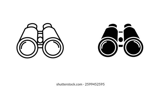 Binocularsicons for ui. vector illustration