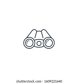 binokulars creative icon. From War icons collection. Isolated binokulars sign on white background