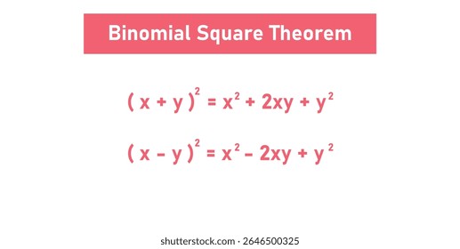 Binomial Square Theorem in Mathematics in Elementary Algebra.