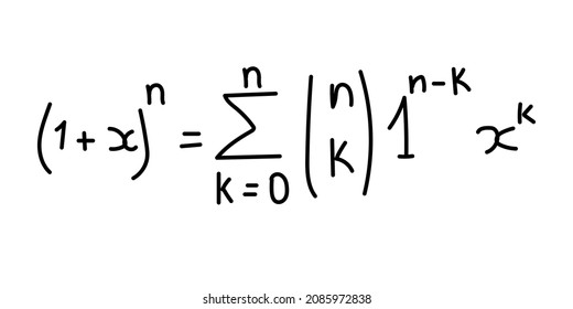 Binomial Theorem Formula In Elementary Algebra