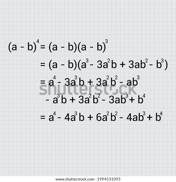 Binomial Theorem Formula Binomial Expansion Stock Vector (Royalty Free ...