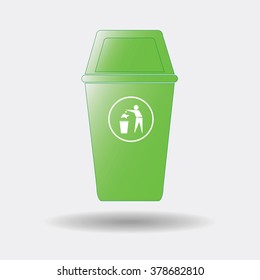 Bin,recycle icon, vector illustration
