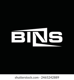 Bins Text business logo design template, suitable for your company