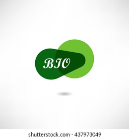 Bio. Abstract icon.