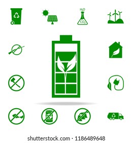 bio battery green icon. greenpeace icons universal set for web and mobile