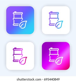 Bio bright purple and blue gradient app icon