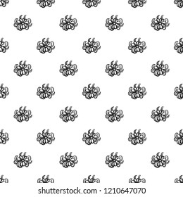 Bio calendula pattern seamless repeat background for any web design