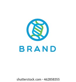 Bio chemistry vector logo design template. Science sign. Chemistry icon.