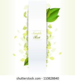 Bio concept leaves background. Vector design.