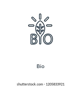 Bio concept line icon. Linear Bio concept outline symbol design. This simple element illustration can be used for web and mobile UI/UX.