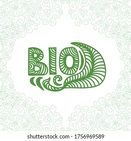 Bio decorative element. Vector illustration
