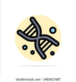 Bio, Dna, Genetics, Technology Abstract Circle Background Flat color Icon