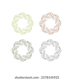 BIO ECO NATURAL PRODUCT SIGN SYMBOL LOGO VECTOR