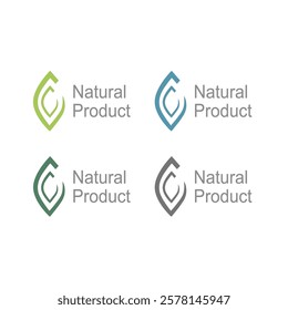 BIO ECO NATURAL PRODUCT SIGN SYMBOL LOGO VECTOR