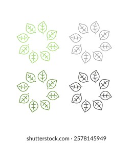 BIO ECO NATURAL PRODUCT SIGN SYMBOL LOGO VECTOR