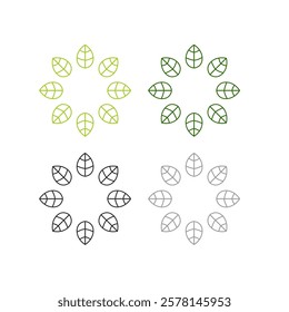 BIO ECO NATURAL PRODUCT SIGN SYMBOL LOGO VECTOR