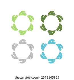 BIO ECO NATURAL PRODUCT SIGN SYMBOL LOGO VECTOR