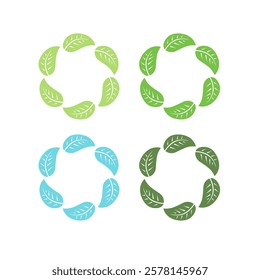 BIO ECO NATURAL PRODUCT SIGN SYMBOL LOGO VECTOR