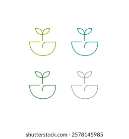 BIO ECO NATURAL PRODUCT SIGN SYMBOL LOGO VECTOR