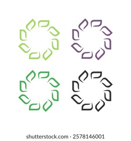 BIO ECO NATURAL PRODUCT SIGN SYMBOL LOGO VECTOR