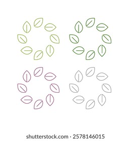 BIO ECO NATURAL PRODUCT SIGN SYMBOL LOGO VECTOR