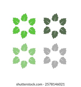 BIO ECO NATURAL PRODUCT SIGN SYMBOL LOGO VECTOR