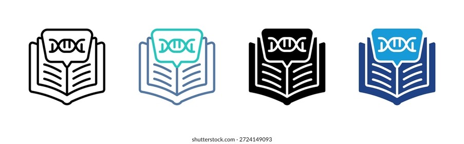 Conjunto de iconos de Educación bio colección de estilos múltiples