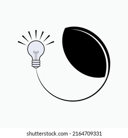 Icono Bioeléctrico. Símbolo de desarrollo de tecnología ambiental - Vector.